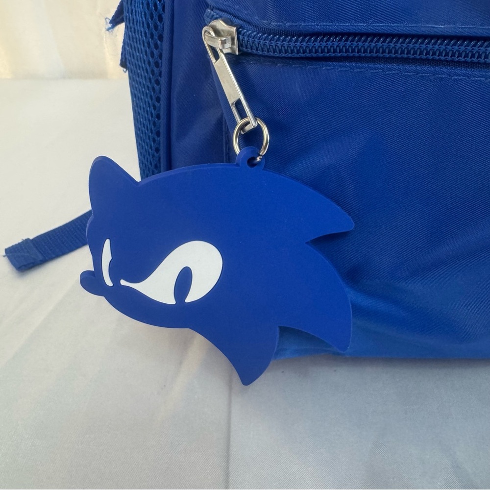 NWOT Sonic the Hedgehog Blue Character Student School Backpack - Picture 6 of 12